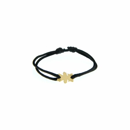 Bracelet Loupidou motif Lou en or jaune, 12mm