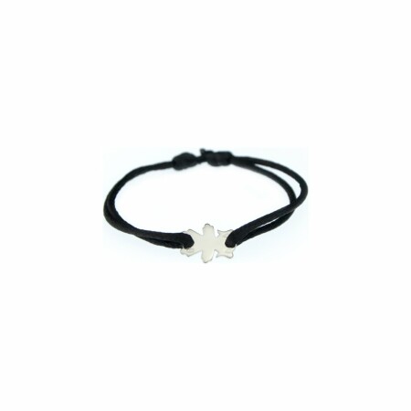 Bracelet Loupidou motif Lou en or blanc, 12mm