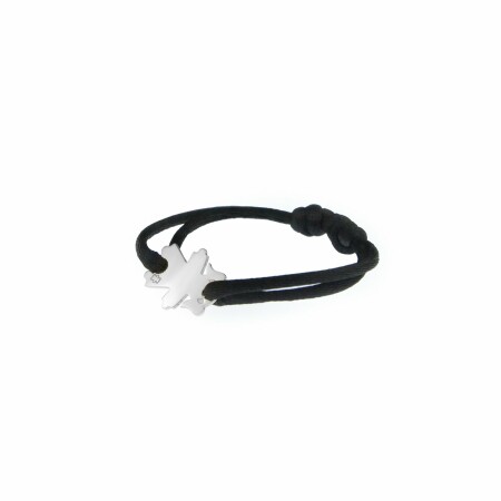 Bracelet Loupidou motif Lou en or blanc, 17mm