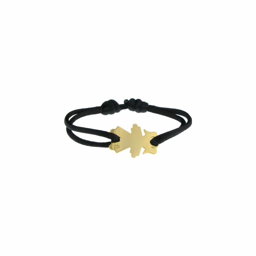 Bracelet Loupidou motif Lou en or jaune, 20mm