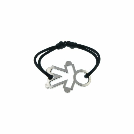 Bracelet squelette Loupidou motif Oscar en or blanc, 36mm