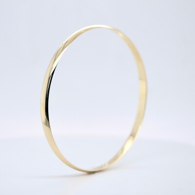 Bracelet Demi-Jonc en or jaune, 4mm