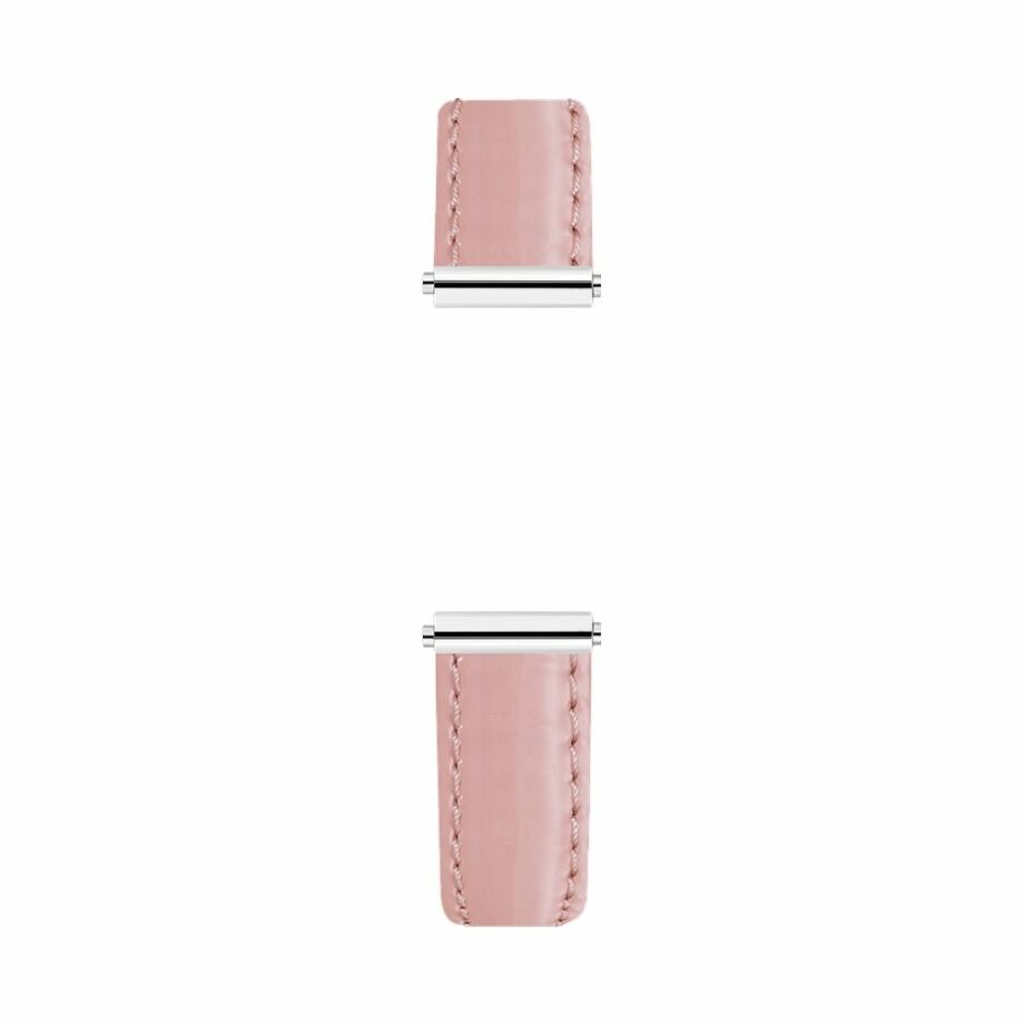 Michel Herbelin Antarès pale pink leather bracelet