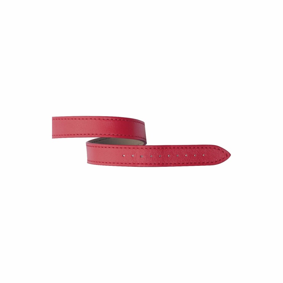 Michel Herbelin Antarès lagon rouge pomodoro leather bracelet