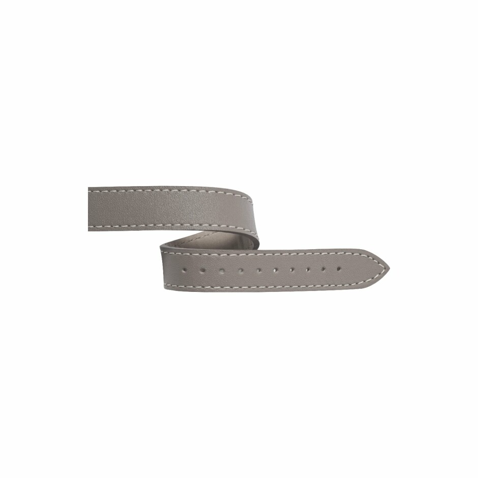 Bracelet de montre Herbelin Antarès en cuir gris taupe