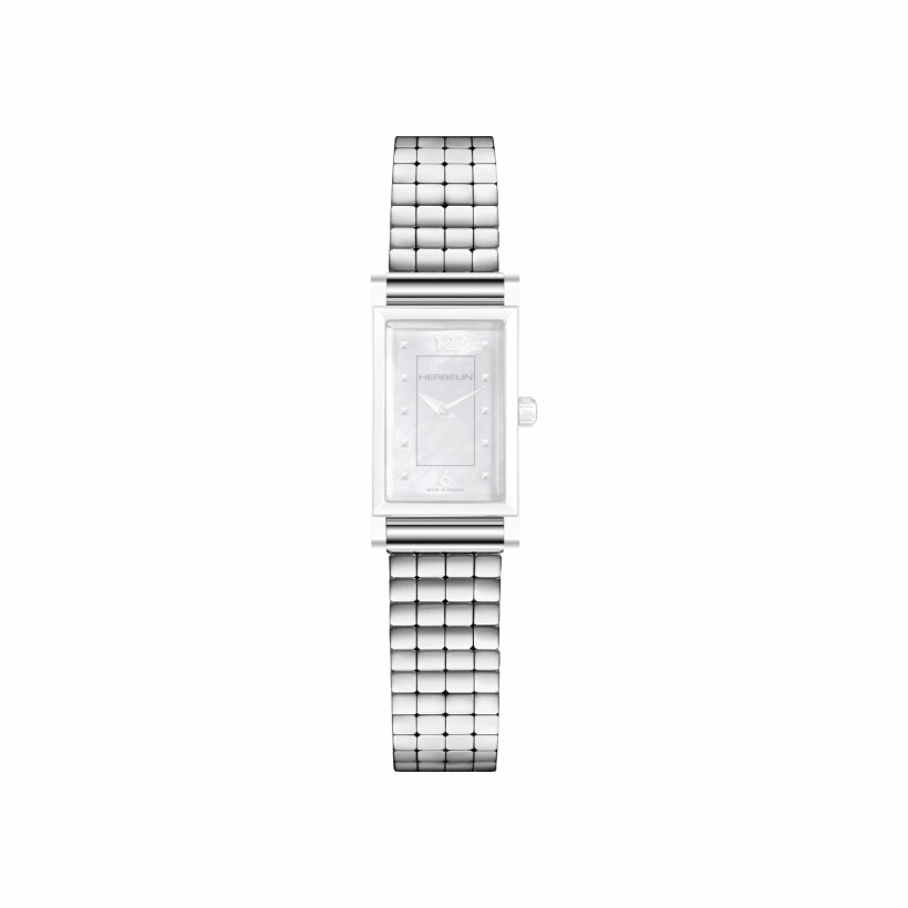 Bracelet de montre Michel Herbelin Antarès en acier cube