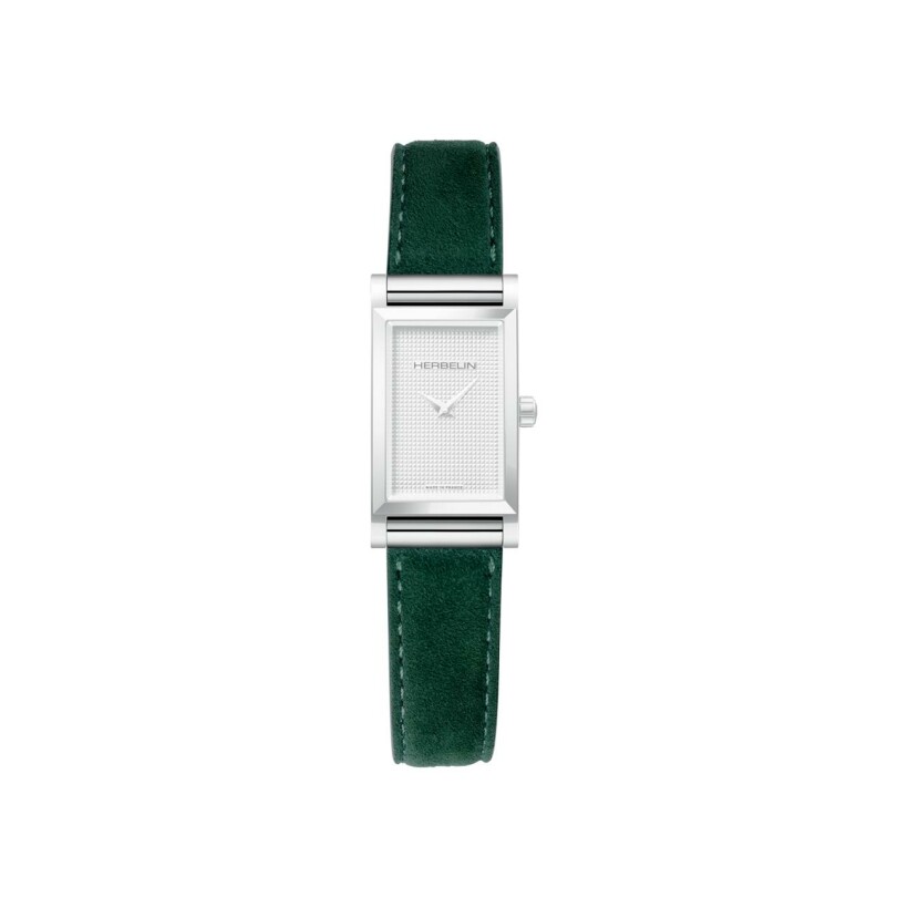 Bracelet de montre HERBELIN Antarès en velours vert sapin