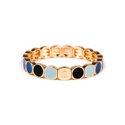 Bracelet Simone à Bordeaux Colormind  Azur en métal doré émaillé