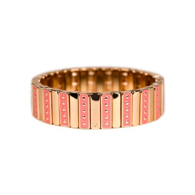 Bracelet Simone à Bordeaux Baguette Maxi Griffe Pastèque en métal doré émaillé