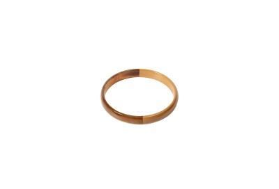 Bracelet jonc ATELIER1811 Billy Caramel en corne naturelle