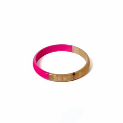 Bracelet jonc ATELIER1811 Billy Rose en corne naturelle