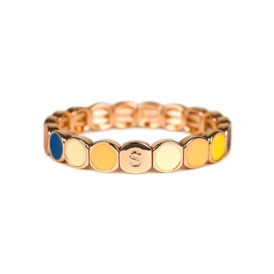 Bracelet Simone à Bordeaux Colormind Gisèle en métal doré émaillé