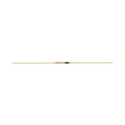 Bracelet Une A Une Crystal en laiton doré et zircons