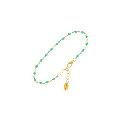 Bracelet Orus Bijoux en argent doré et amazonite