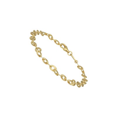 Bracelet Orus Bijoux Spiral en argent doré