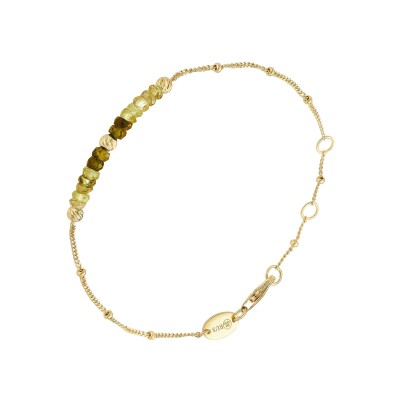 Bracelet Orus Bijoux en argent doré et saphir