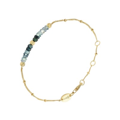 Bracelet Orus Bijoux en argent doré et saphir