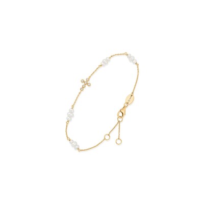 Bracelet Orus Bijoux en argent doré et perle d'eau douce