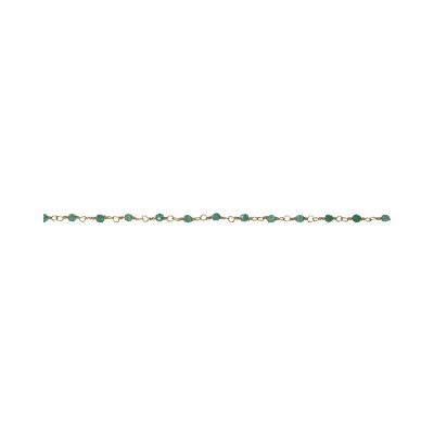 Bracelet Une A Une Inde en laiton doré