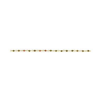 Bracelet Une A Une Inde en laiton doré