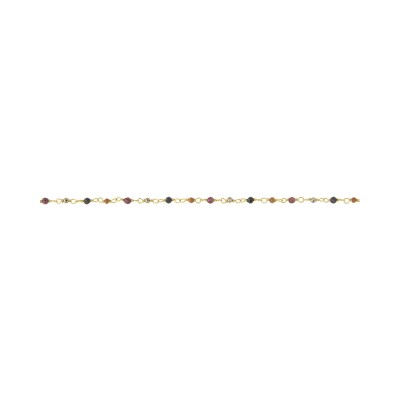 Bracelet Une A Une Inde en laiton doré