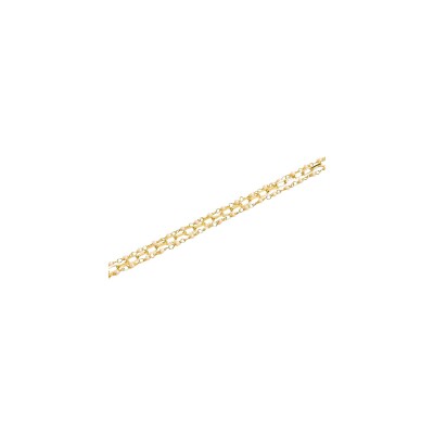 Bracelet Une A Une Inde en laiton doré et nacre