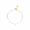 Bracelet Claverin Mini Simply Mini en or jaune et perle rose