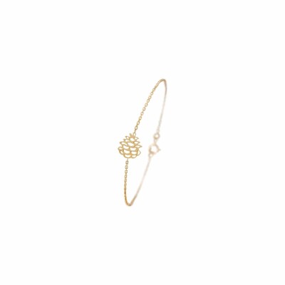 Bracelet R-Forever Pomme de Pin en or jaune