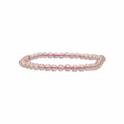 Bracelet en quartz rose 8mm