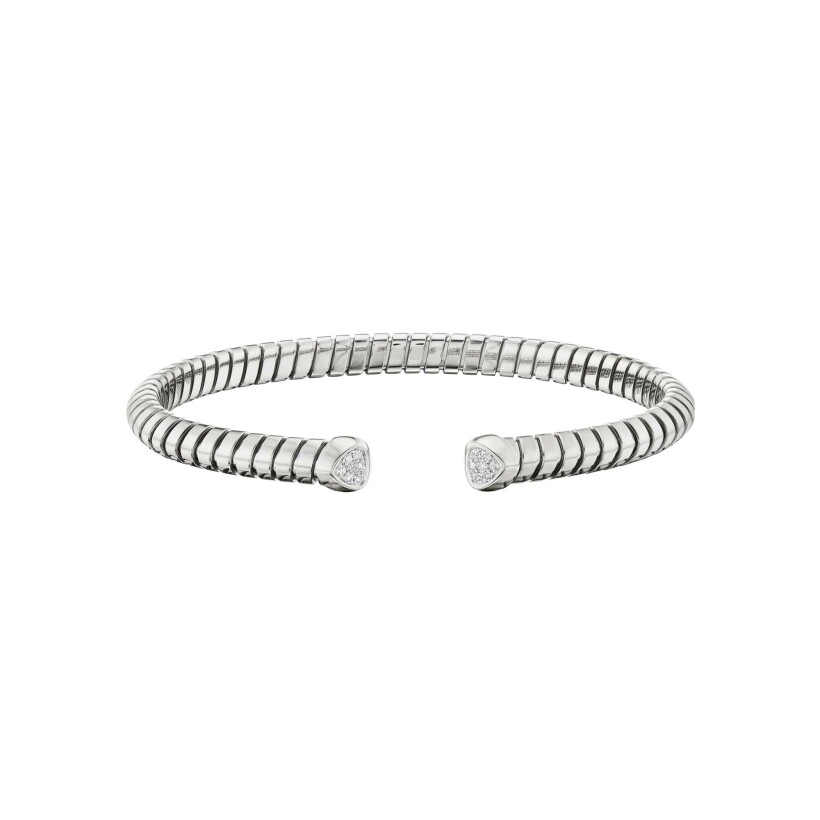 Bracelet Marina B Trisolina en or blanc et diamants