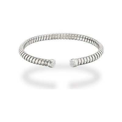 Bracelet Marina B Trisolina en or blanc et diamants