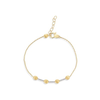 Bracelet Nanis Dancing Elite en or jaune et diamants