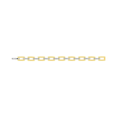 Bracelet en plaqué or et oxyde de zirconium