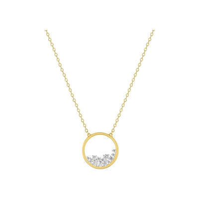 Collier en plaqué or et oxyde de zirconium