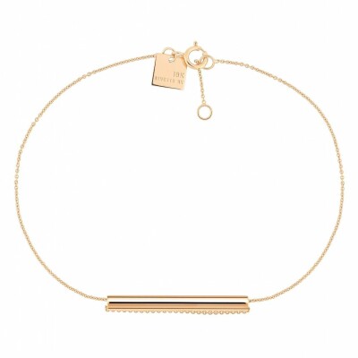 Bracelet GINETTE NY STRAWS en or rose 