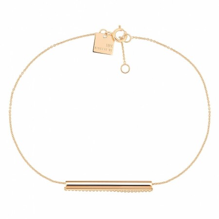 Bracelet GINETTE NY STRAWS en or rose 