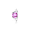 Bague Sweety en or blanc, saphir rose et diamants