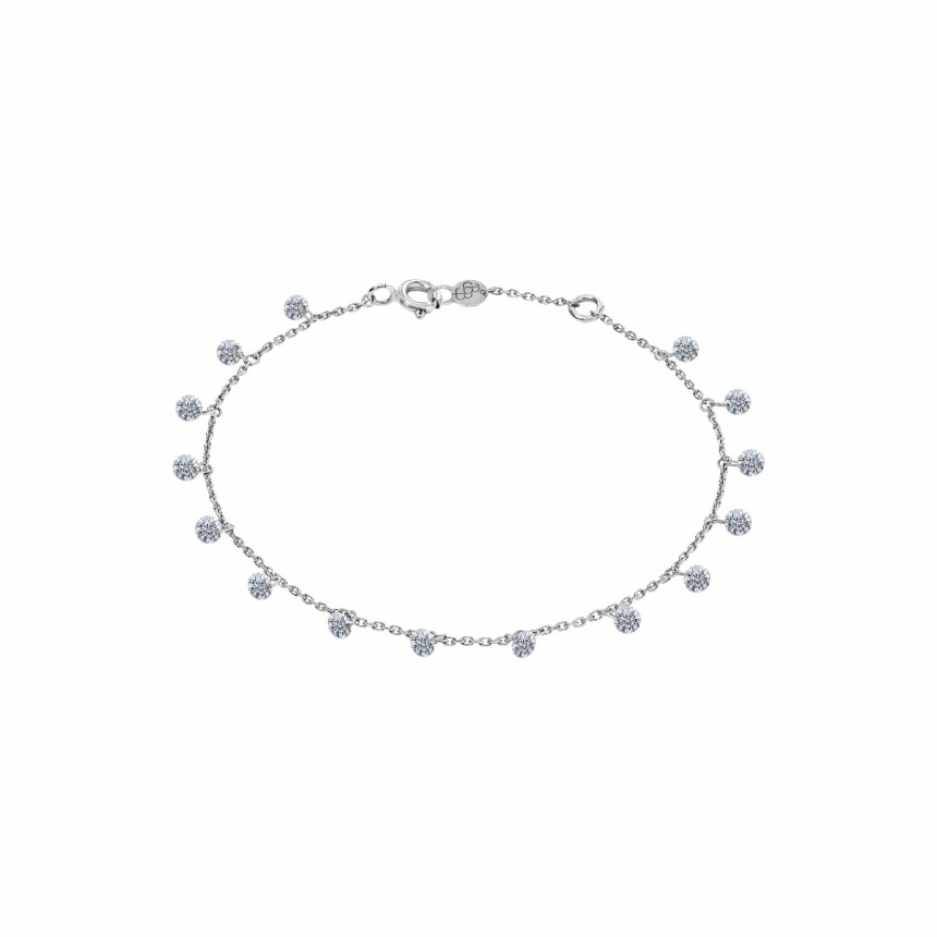 Bracelet LA BRUNE & LA BLONDE 360° en or blanc et diamants de 1ct