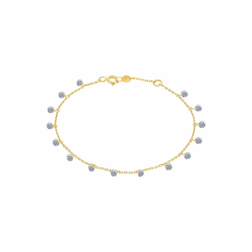 Bracelet LA BRUNE & LA BLONDE 360° en or jaune et diamants de 1ct
