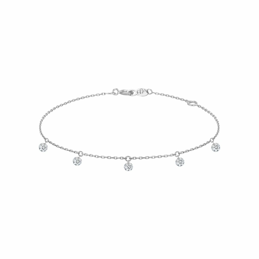 Bracelet LA BRUNE & LA BLONDE 360° en or blanc et diamants de 0.50ct