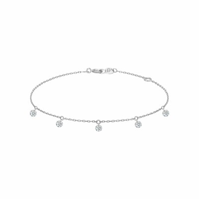 Bracelet LA BRUNE & LA BLONDE 360° en or blanc et diamants de 0.50ct