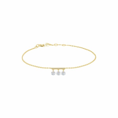 Bracelet La Brune & La Blonde PAMPILLES en or jaune et diamants de 0.30ct