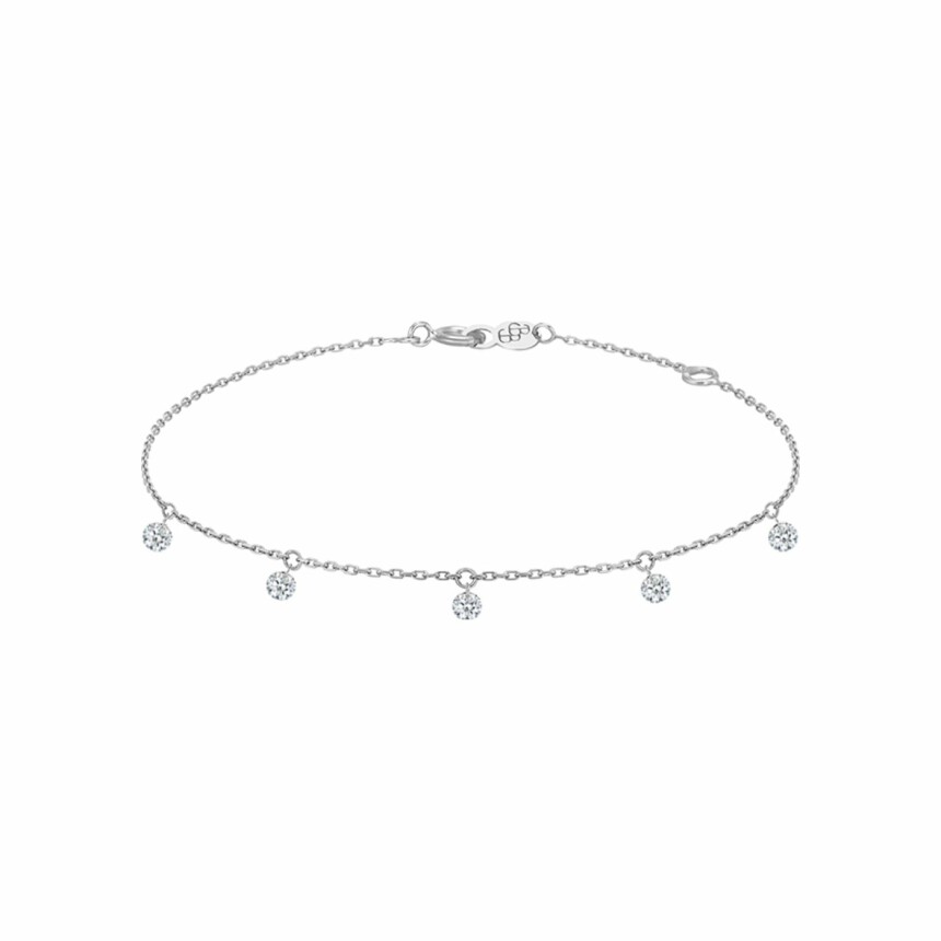 Bracelet LA BRUNE & LA BLONDE 360° en or blanc et diamants de 0.35ct