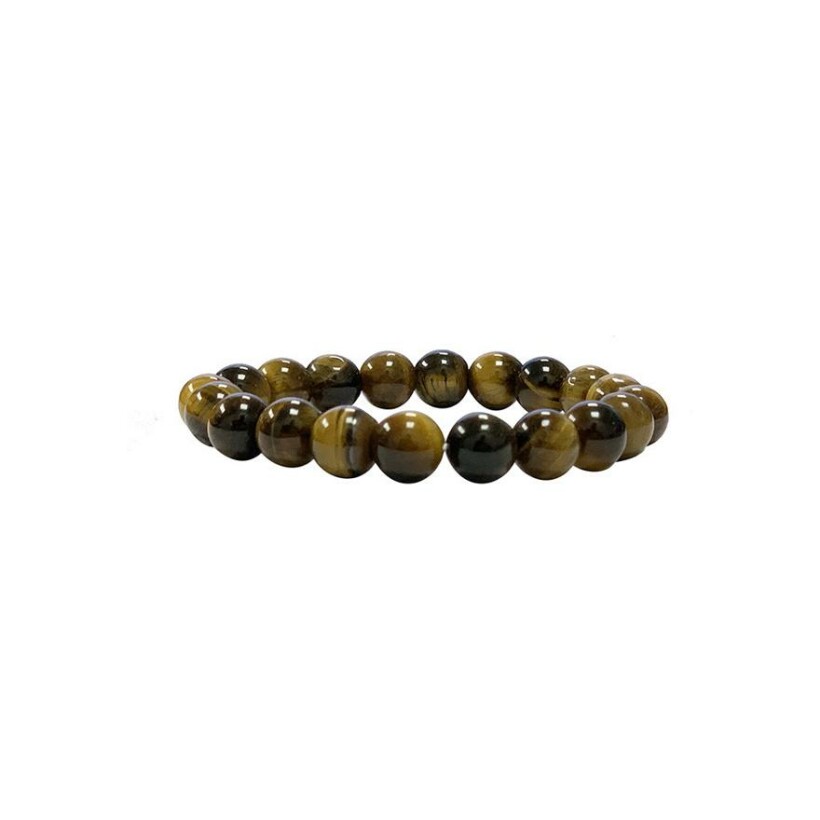 Bracelet Minerama boules en œil de tigre, 8mm