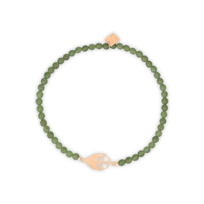 GINETTE NY TWENTY bracelet, rose gold and jade