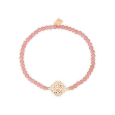 GINETTE NY TWENTY bracelet, rose gold and rhodochrosite