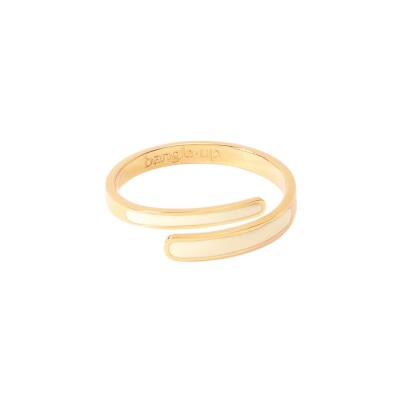 Bague ajustable Bangle Up Tara en acier pvd doré laqué