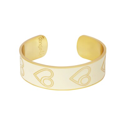 Bracelet jonc ouvert Bangle Up Mdf en laiton laqué
