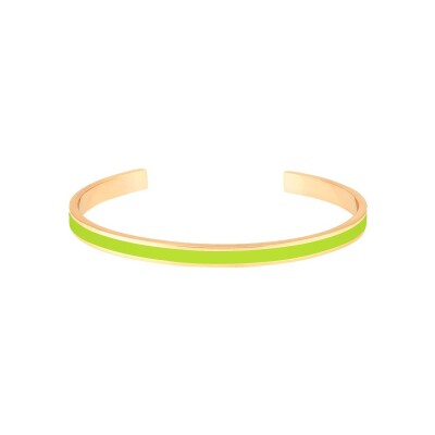 Bracelet jonc ouvert ajustable Bangle Up Bangle en laiton doré laqué