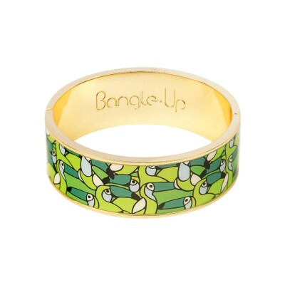 Bracelet Bangle Up Jangala en métal doré laqué, taille 2